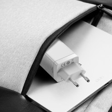 Сетевое зарядное устройство Baseus GaN3 Pro Fast Charger QC4.0+PD3.0 65W USB+2Type-C 3A + кабель Baseus Type-C to Type-C 100W 20V/5A 1м Белый