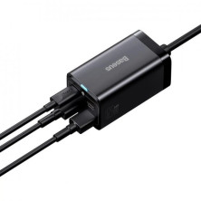 Сетевое зарядное устройство Baseus GaN3 Pro Desktop Fast Charger QC4.0+PD3.0 65W 2USB+2Type-C 3A + кабель Baseus Type-C to Type-C 100W 20V/5A 1м Черный