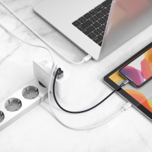 Сетевое зарядное устройство Baseus GaN Mini Quick Charger QC4.0+PD3.0 120W USB+2Type-C 5A + кабель Baseus Type-C to Type-C 100W 20V/5A 1м Белый