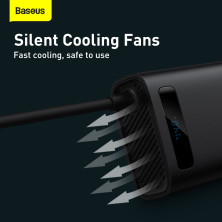 Автомобильный инвертор Baseus Power Inverter 150W (220V CN/EU) 2Розетки+USB+Type-C 5A с технологией QC3.0+PD3.0 Черный
