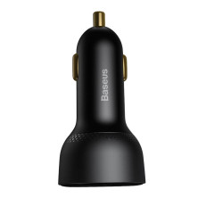 Автомобільний зарядний пристрій Baseus Superme Digital Display QC 4.0+PD3.0 PPS 100W USB + Type-C 5A Чорний