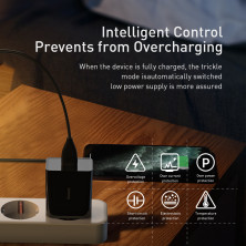 Сетевое зарядное устройство Baseus Quick Charger Mini PD3.0 18W Type-C 3A + Кабель 18W Type-C to Lightning 1м Черный