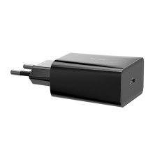 Сетевое зарядное устройство Baseus Quick Charger Mini PD3.0 18W Type-C 3A + Кабель 18W Type-C to Lightning 1м Черный