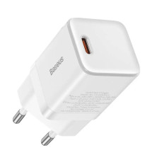 Мережевий зарядний пристрій Baseus GaN3 Fast Charger 1C PD3.0 30W Type-C 3A Білий