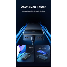 УМБ Baseus Bipow Digital Display 20000mAh 25W 3A з технологією QC3.0+PD3.0 2USB+Type-C + Кабель Type-C to Type-C 60W Чорний