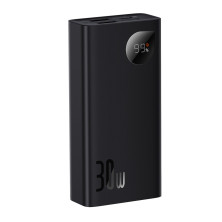 УМБ Baseus Adaman2 Digital Display 10000mAh 30W 5A с технологией QC3.0+PD3.0 2USB+Type-C + Кабель USB to Type-C Черный