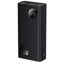 УМБ Baseus Adaman2 Digital Display 10000mAh 30W 5A з технологією QC3.0+PD3.0 2USB+Type-C + Кабель USB to Type-C Чорний