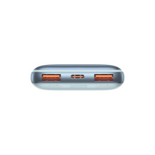 УМБ Baseus Bipow Pro Digital Display 10000mAh 22.5W 5A з технологією QC3.0+PD3.0 2USB+Type-C + Кабель USB to Type-C Блакитний