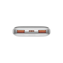 УМБ Baseus Bipow Pro Digital Display 10000mAh 22.5W 5A з технологією QC3.0+PD3.0 2USB+Type-C + Кабель USB to Type-C Білий