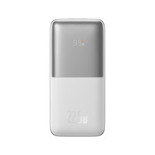 УМБ Baseus Bipow Pro Digital Display 10000mAh 22.5W 5A з технологією QC3.0+PD3.0 2USB+Type-C + Кабель USB to Type-C Білий