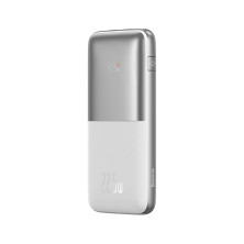 УМБ Baseus Bipow Pro Digital Display 10000mAh 22.5W 5A з технологією QC3.0+PD3.0 2USB+Type-C + Кабель USB to Type-C Білий