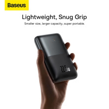 УМБ Baseus Bipow Pro Digital Display 10000mAh 22.5W 5A з технологією QC3.0+PD3.0 2USB+Type-C + Кабель USB to Type-C Чорний