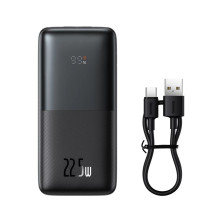УМБ Baseus Bipow Pro Digital Display 10000mAh 22.5W 5A з технологією QC3.0+PD3.0 2USB+Type-C + Кабель USB to Type-C Чорний