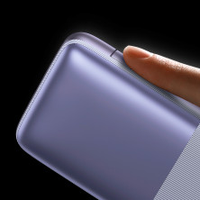 УМБ Baseus Bipow Pro Digital Display 10000mAh 22.5W 5A з технологією QC3.0+PD3.0 2USB+Type-C + Кабель USB to Type-C Фіолетовий