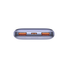 УМБ Baseus Bipow Pro Digital Display 10000mAh 22.5W 5A з технологією QC3.0+PD3.0 2USB+Type-C + Кабель USB to Type-C Фіолетовий