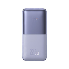 УМБ Baseus Bipow Pro Digital Display 10000mAh 22.5W 5A з технологією QC3.0+PD3.0 2USB+Type-C + Кабель USB to Type-C Фіолетовий