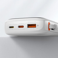УМБ Baseus Q Pow Pro 10000mAh 20W 5A з технологією QC3.0+PD3.0 та iP кабелем 20W Білий