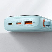 УМБ Baseus Q Pow Pro 10000mAh 20W 5A з технологією QC3.0+PD3.0 та iP кабелем 20W Блакитний