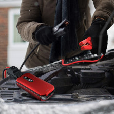 Пускозарядное устройство Бустер Baseus Car Jamp Starter Super Energy Pro 3in1 12V 12000mAh с функцией Павербанка 5V/3A и LED фонарика Красный