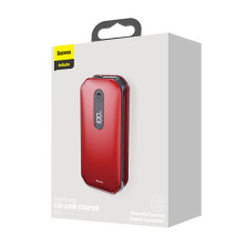 Пускозарядное устройство Бустер Baseus Car Jamp Starter Super Energy Pro 3in1 12V 12000mAh с функцией Павербанка 5V/3A и LED фонарика Красный