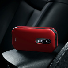 Пускозарядное устройство Бустер Baseus Car Jamp Starter Super Energy Pro 3in1 12V 12000mAh с функцией Павербанка 5V/3A и LED фонарика Красный