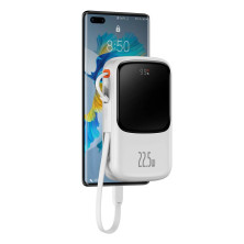 УМБ Baseus Q Pow Pro 10000mAh 22.5W 5A з технологією QC3.0+PD3.0 та Type-C кабелем 22.5W Білий
