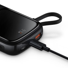 УМБ Baseus Q Pow Pro 10000mAh 22.5W 5A с технологией QC3.0+PD3.0 и Type-C кабелем 22.5W Черный