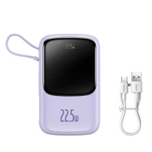 УМБ Baseus Q Pow Pro 10000mAh 22.5W 5A з технологією QC3.0+PD3.0 та Type-C кабелем 22.5W Фіолетовий