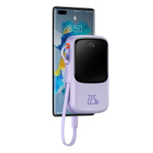 УМБ Baseus Q Pow Pro 10000mAh 22.5W 5A з технологією QC3.0+PD3.0 та Type-C кабелем 22.5W Фіолетовий