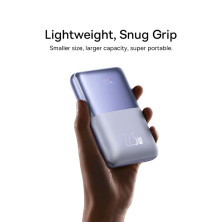 УМБ Baseus Bipow Pro Digital Display 20000mAh 22.5W 5A з технологією QC3.0+PD3.0 2USB+Type-C + Кабель USB to Type-C Фіолетовий
