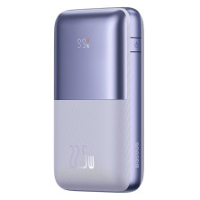 УМБ Baseus Bipow Pro Digital Display 20000mAh 22.5W 5A з технологією QC3.0+PD3.0 2USB+Type-C + Кабель USB to Type-C Фіолетовий