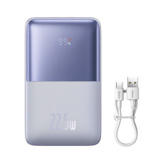УМБ Baseus Bipow Pro Digital Display 20000mAh 22.5W 5A з технологією QC3.0+PD3.0 2USB+Type-C + Кабель USB to Type-C Фіолетовий