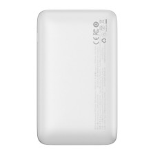 УМБ Baseus Bipow Pro Digital Display 20000mAh 22.5W 5A з технологією QC3.0+PD3.0 2USB+Type-C + Кабель USB to Type-C Білий