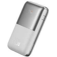 УМБ Baseus Bipow Pro Digital Display 20000mAh 22.5W 5A з технологією QC3.0+PD3.0 2USB+Type-C + Кабель USB to Type-C Білий