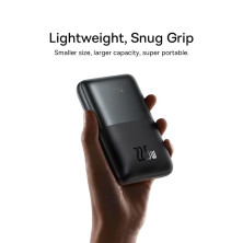 УМБ Baseus Bipow Pro Digital Display 20000mAh 22.5W 5A с технологией QC3.0+PD3.0 2USB+Type-C + Кабель USB to Type-C Черный