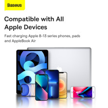 УМБ Baseus Adaman Metal Digital Display 20000mAh 30W 3A з технологією QC3.0+PD3.0 2USB+Type-C + Кабель Type-C to Type-C 60W Чорний