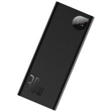 УМБ Baseus Adaman Metal Digital Display 20000mAh 30W 3A з технологією QC3.0+PD3.0 2USB+Type-C + Кабель Type-C to Type-C 60W Чорний