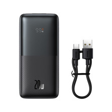 УМБ Baseus Bipow Pro Digital Display 10000mAh 20W 3A з технологією QC3.0+PD3.0 2USB+Type-C + Кабель USB to Type-C Чорний
