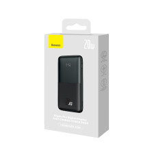 УМБ Baseus Bipow Pro Digital Display 10000mAh 20W 3A з технологією QC3.0+PD3.0 2USB+Type-C + Кабель USB to Type-C Чорний