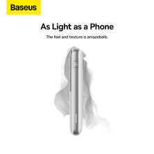 УМБ Baseus Bipow Pro Digital Display 10000mAh 20W 3A з технологією QC3.0+PD3.0 2USB+Type-C + Кабель USB to Type-C Білий