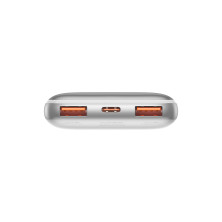 УМБ Baseus Bipow Pro Digital Display 10000mAh 20W 3A з технологією QC3.0+PD3.0 2USB+Type-C + Кабель USB to Type-C Білий