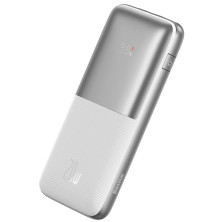 УМБ Baseus Bipow Pro Digital Display 10000mAh 20W 3A з технологією QC3.0+PD3.0 2USB+Type-C + Кабель USB to Type-C Білий