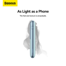 УМБ Baseus Bipow Pro Digital Display 10000mAh 20W 3A з технологією QC3.0+PD3.0 2USB+Type-C + Кабель USB to Type-C Блакитний