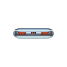 УМБ Baseus Bipow Pro Digital Display 10000mAh 20W 3A з технологією QC3.0+PD3.0 2USB+Type-C + Кабель USB to Type-C Блакитний