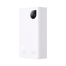 УМБ Baseus Adaman2 Digital Display 20000mAh 30W 5A з технологією QC3.0+PD3.0 VOOC 2USB+Type-C + Кабель USB to Type-C Білий