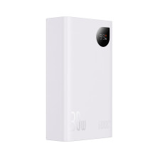 УМБ Baseus Adaman2 Digital Display 20000mAh 30W 5A з технологією QC3.0+PD3.0 VOOC 2USB+Type-C + Кабель USB to Type-C Білий