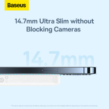УМБ Baseus Magnetic Wireless 2in1 6000mAh 20W 2.4A QC3.0+PD3.0 з Бездротовою зарядкою Qi 15W Білий