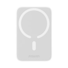 УМБ Baseus Magnetic Wireless 2in1 6000mAh 20W 2.4A QC3.0+PD3.0 з Бездротовою зарядкою Qi 15W Білий