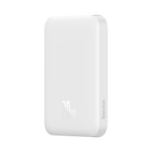 УМБ Baseus Magnetic Wireless 2in1 6000mAh 20W 2.4A QC3.0+PD3.0 з Бездротовою зарядкою Qi 15W Білий