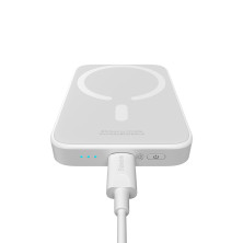 УМБ Baseus Magnetic Wireless 2in1 6000mAh 20W 2.4A QC3.0+PD3.0 з Бездротовою зарядкою Qi 15W Білий